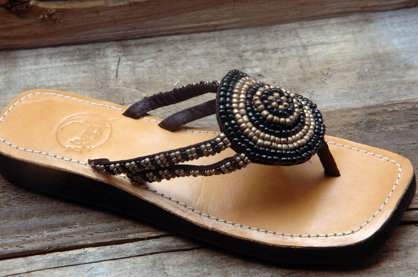 Ashley Sandal - Black/Gold - Sizes 6 - SALE