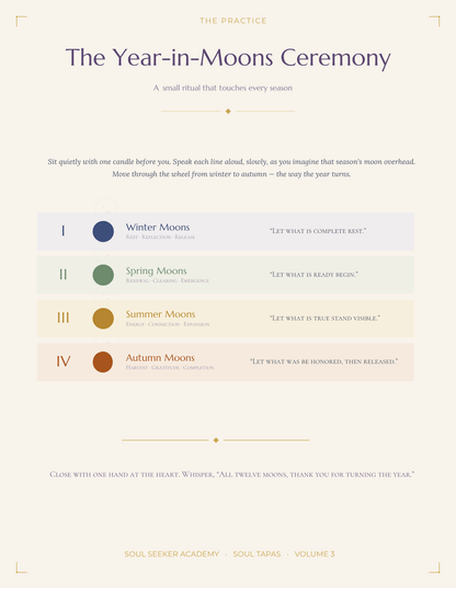 Soul Tapas Volume Three — The Twelve Moons