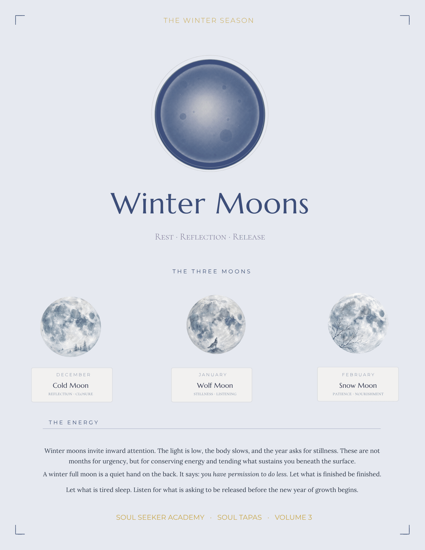 Soul Tapas Volume Three — The Twelve Moons